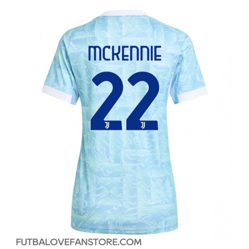 Juventus Weston McKennie #22 Vonkajší Ženy futbalový dres 2025-26 Krátky Rukáv Juventus Weston McKennie #22 Vonkajší Ženy futbalový dres 2025-26 Krátky Rukáv